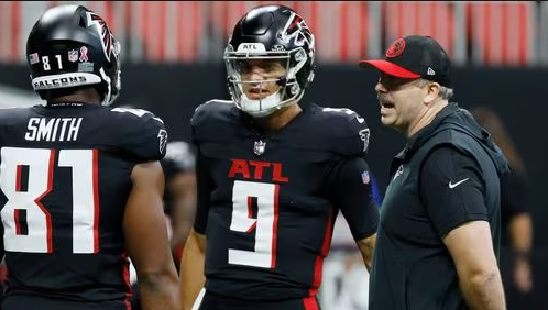 Falcons players talk about Arthur Smith’s last meeting and the 2023 season’s conclusion.